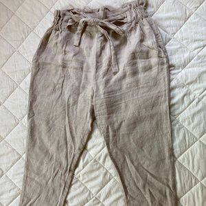 NOAH Linen Pants for Women / High Waisted Linen Trousers